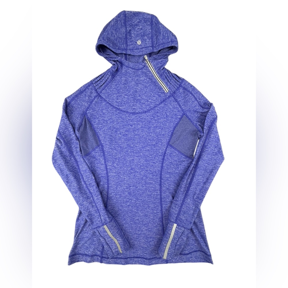 Lululemon- Back on Track Pullover- Heather Blue- 10- Like New!!!